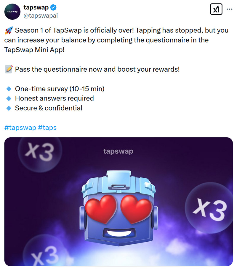 لیست شدن توکن ایردراپ TapSwap
